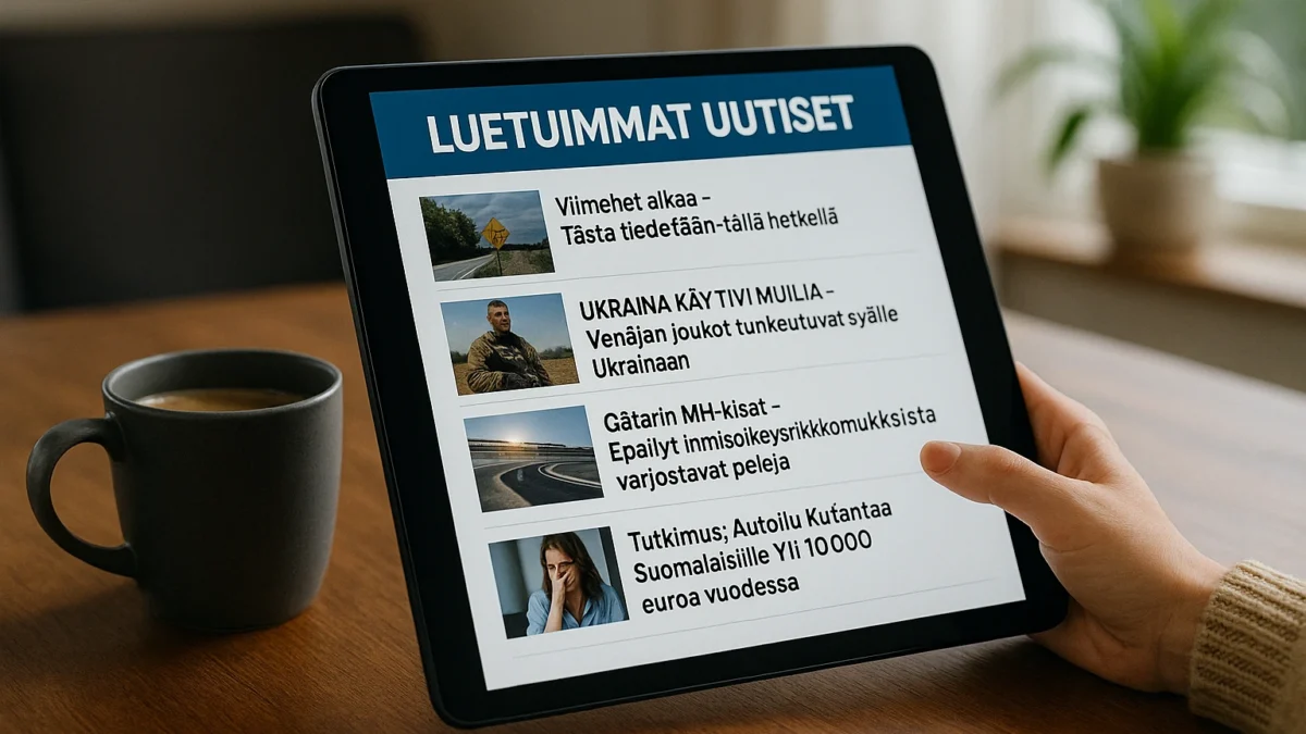 Luetuimmat uutiset tänään