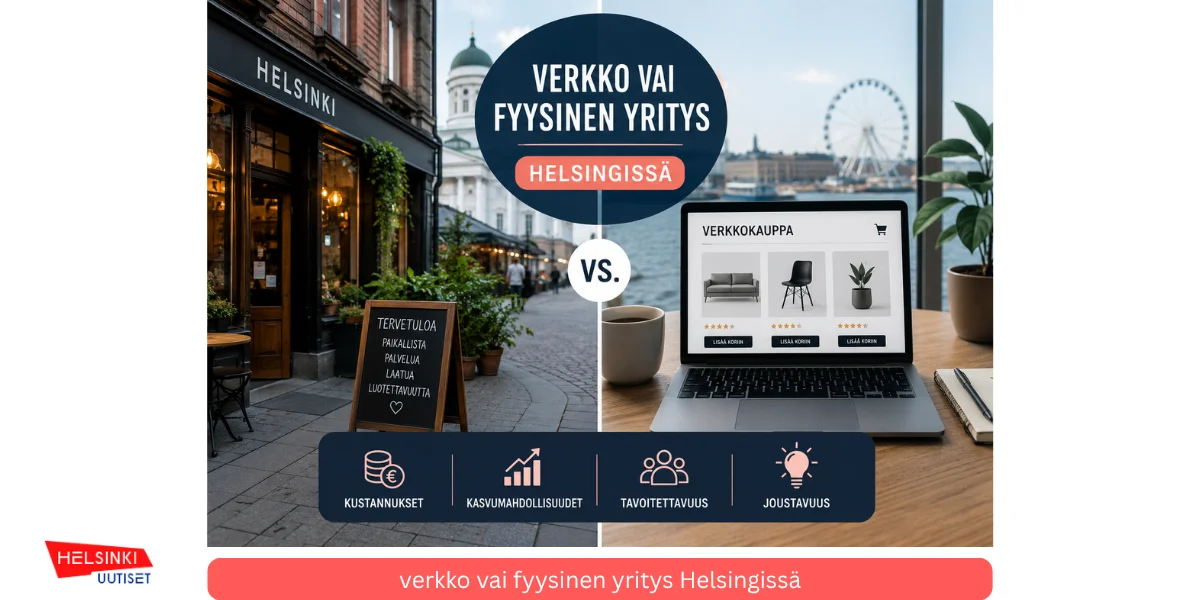 verkko vai fyysinen yritys Helsingissä